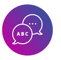 Two chat bubbles