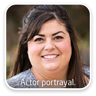 Headshot of Terri, actor portrayal