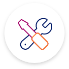 Screwdriver and wrench icon